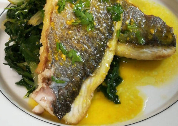 SEA BREAM WITH VEGETABLES